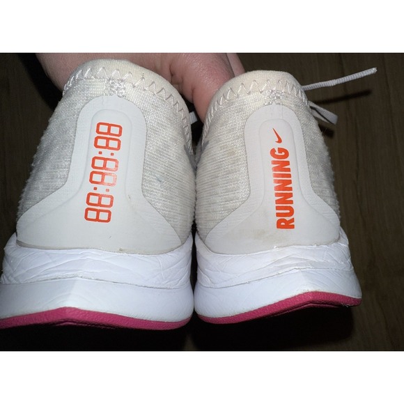 Nike Zoom Pegasus Turbo 2 Women's Running Shoes White, Pink, Orange Size 9 - Picture 8 of 13